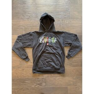 Hanes Black Cotton Blend Eco Smart Hooded Sweatshirt Hoodie Medium M NEW!